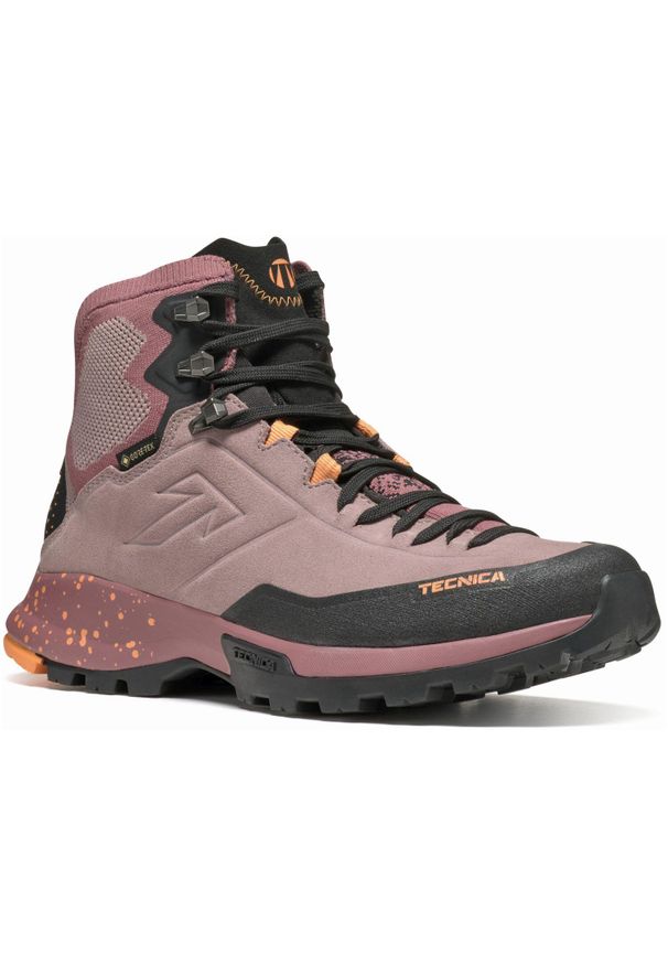 TECNICA - Buty trekkingowe damskie Tecnica Forge Hike Mid Gtx. Wysokość cholewki: za kostkę. Kolor: różowy. Materiał: syntetyk, materiał. Szerokość cholewki: normalna. Styl: sportowy
