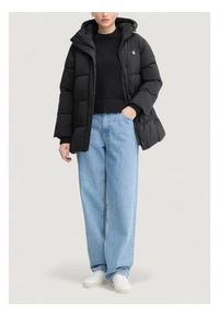 Calvin Klein Jeans Sweter Ck Embro Badge LV047D351G Czarny Regular Fit. Kolor: czarny. Materiał: bawełna #4