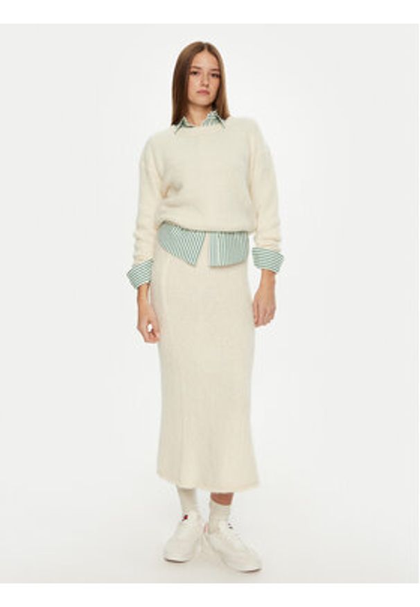 AMERICAN VINTAGE - American Vintage Sweter East EAST18FCH24 Beżowy Loose Fit. Kolor: beżowy. Materiał: syntetyk. Styl: vintage