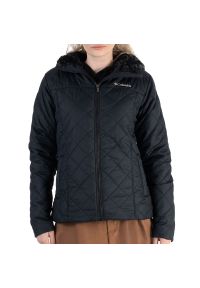 columbia - Kurtka Columbia Copper Crest II Hooded 2086611010 - czarna. Kolor: czarny. Materiał: materiał, poliester