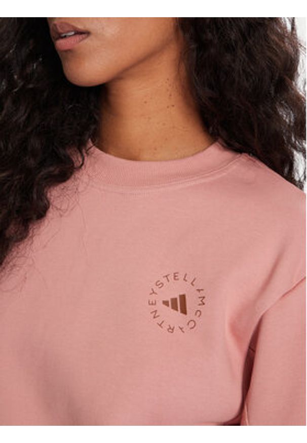Adidas by Stella McCartney - adidas by Stella McCartney Bluza JX6784 Różowy Regular Fit. Kolor: różowy. Materiał: bawełna