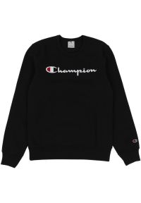 Champion - Męska Bluza Z Okrągłym Dekoltem. Kolor: czarny