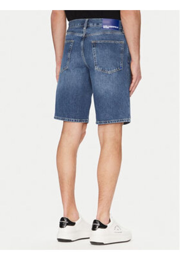 Karl Lagerfeld Jeans Szorty jeansowe A2M10132 Granatowy Regular Fit. Kolor: niebieski. Materiał: bawełna