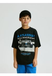 Reserved - T-shirt Team Williams Racing F1 - czarny. Kolor: czarny. Materiał: bawełna, dzianina #1