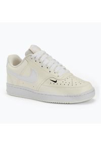 Buty Sportowe Damskie Nike W Court Vision Lo NN. Okazja: na co dzień. Kolor: beżowy, żółty. Materiał: skóra. Model: Nike Court. Sport: turystyka piesza