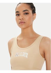 Karl Kani Biustonosz top Small Serif 6131306 Beżowy Slim Fit. Kolor: beżowy. Materiał: syntetyk #4