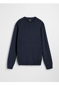 Sinsay - Sweter z długim rękawem - granatowy. Kolor: niebieski. Długość rękawa: długi rękaw. Długość: długie