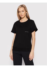 Armani Exchange T-Shirt 8NYM03 YJ68Z 1200 Czarny Relaxed Fit. Kolor: czarny. Materiał: bawełna