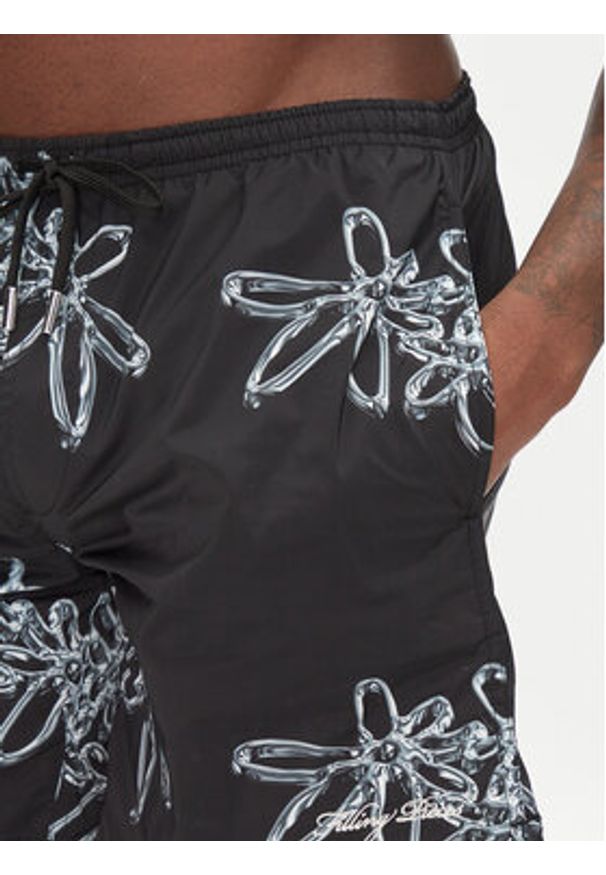 Filling Pieces Szorty kąpielowe Chrome 9141374 Czarny Regular Fit. Kolor: czarny. Materiał: syntetyk