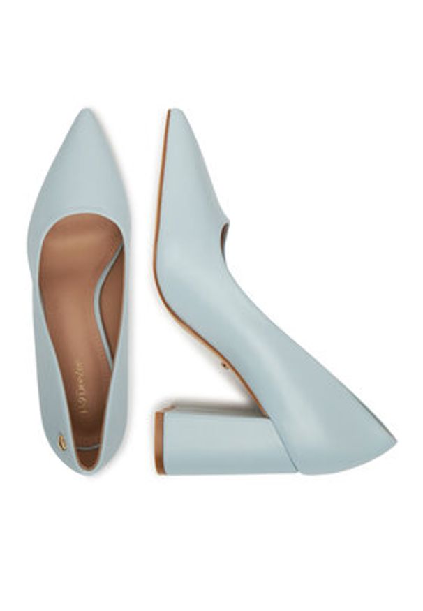 DeeZee Czółenka KB-008 Niebieski. Kolor: niebieski. Materiał: skóra