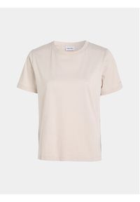 Calvin Klein T-Shirt K20K205410 Beżowy Relaxed Fit. Kolor: beżowy. Materiał: bawełna #6