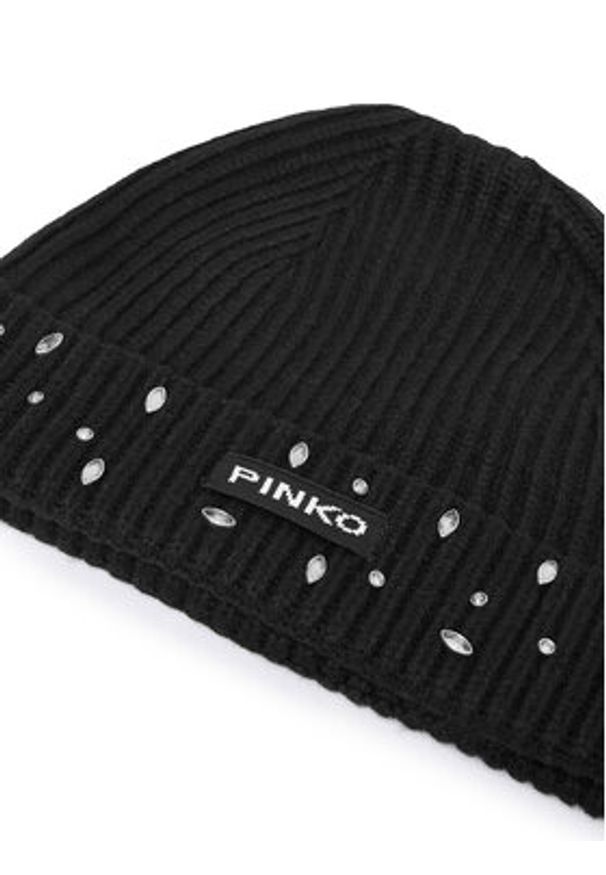 Pinko Czapka Serengeti Cuffia 104326 A27A Czarny. Kolor: czarny. Materiał: materiał