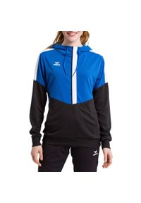 ERIMA - Damska bluza z kapturem Erima Squad. Typ kołnierza: kaptur. Kolor: niebieski, wielokolorowy, czarny. Sport: piłka ręczna #1