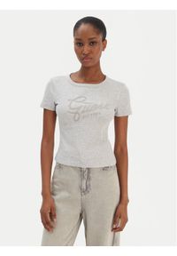Guess T-Shirt W6RI22 KA0H1 Szary Slim Fit. Kolor: szary. Materiał: bawełna #1