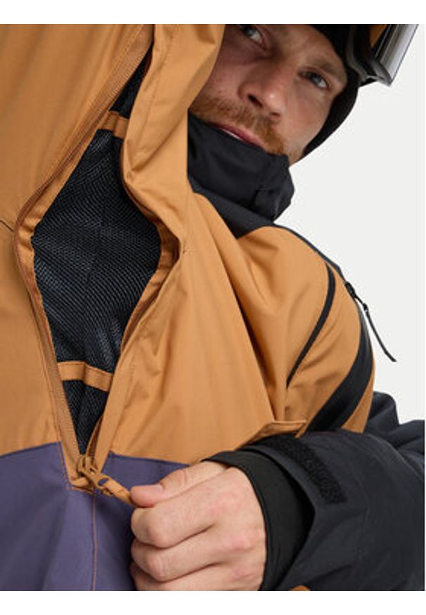 Quiksilver Kurtka snowboardowa Sycamore Block EQYTJ03503 Kolorowy Modern Fit. Materiał: syntetyk. Wzór: kolorowy. Sport: snowboard