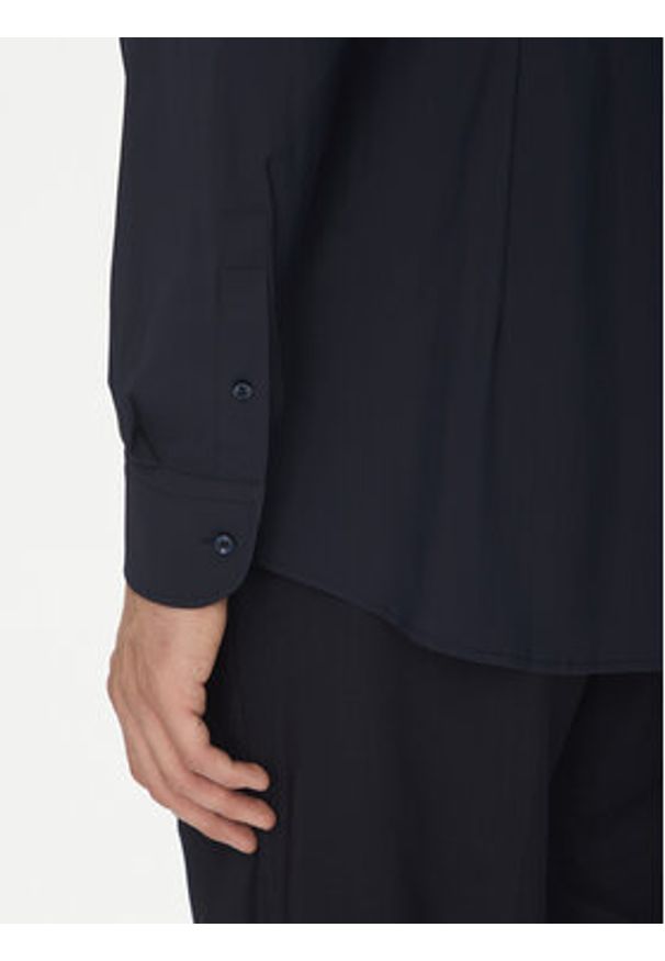 BOSS Koszula P-Hank 50539391 Granatowy Slim Fit. Kolor: niebieski. Materiał: syntetyk