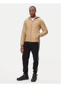 EA7 Emporio Armani Kurtka puchowa 8NPB24 PNGPZ U6171 Beżowy Regular Fit. Kolor: beżowy. Materiał: syntetyk