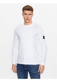 Calvin Klein Jeans Bluza J30J323485 Biały Regular Fit. Kolor: biały. Materiał: bawełna #1