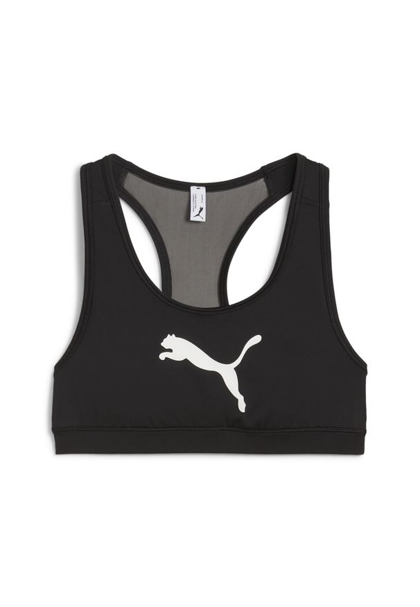 Puma - Stanik 4KEEPS PUMA. Kolor: czarny, biały, wielokolorowy. Sport: bieganie