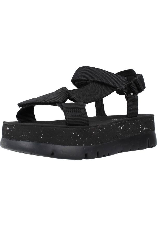 Camper - Sandały CAMPER 004 ORUGA Czarny. Kolor: czarny. Materiał: tkanina. Sezon: lato