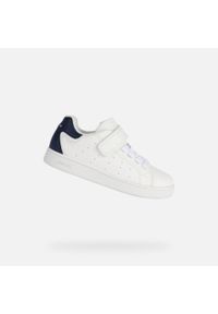 Sneakersy dziewczęce Geox Eclyper. Kolor: biały, niebieski, wielokolorowy. Sport: turystyka piesza #1