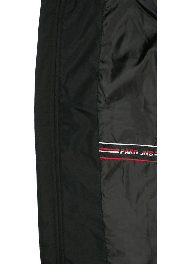 Pako Jeans - Kurtka Czarna Jesienno Zimowa z Kapturem, Delikatnie Ocieplana, Pikowana, Męska -PAKO JEANS. Typ kołnierza: kaptur. Kolor: czarny. Materiał: tkanina, poliester. Sezon: jesień, zima