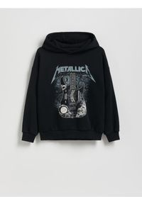 Reserved - Bluza z motywem Metallica - czarny. Kolor: czarny. Materiał: bawełna, dzianina