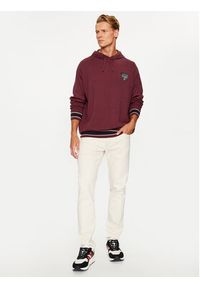 Armani Exchange Sweter 6RZM2A ZM3FZ 14AU Bordowy Regular Fit. Kolor: czerwony. Materiał: syntetyk #4