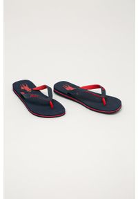 Polo Ralph Lauren - Japonki Bolt 816830673001. Kolor: niebieski. Materiał: materiał. Wzór: gładki. Obcas: na obcasie. Wysokość obcasa: niski #2