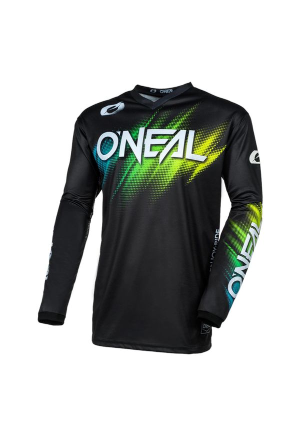 O'NEAL - Bluza jersey rowerowy mtb męski O'neal Voltage. Kolor: zielony. Materiał: jersey. Sport: kolarstwo