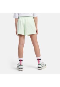 Spodenki dziecięce New Balance LAKG0006MEW – miętowe. Kolor: miętowy. Materiał: bawełna, poliester. Styl: sportowy #5