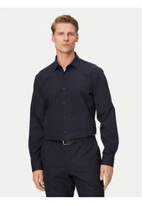 Hugo - HUGO Koszula Koey 50561154 Granatowy Slim Fit. Kolor: niebieski. Materiał: bawełna #1