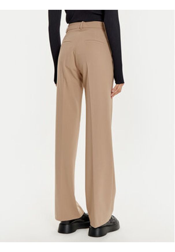 ACCESS FASHION Spodnie materiałowe 44-5064-118 Beżowy Straight Fit. Kolor: beżowy. Materiał: syntetyk