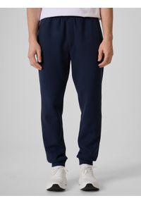 4f - 4F Spodnie dresowe joggery męskie - granatowe XXL. Kolor: niebieski. Materiał: dresówka #2