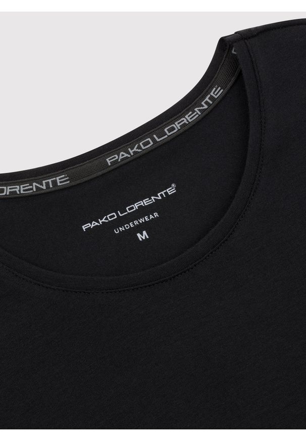 Pako Lorente - PAKO LORENTE – Męski longsleeve w czarnym kolorze, dwupak. Kolor: biały, czarny. Materiał: elastan, bawełna. Długość rękawa: długi rękaw. Długość: długie. Wzór: gładki