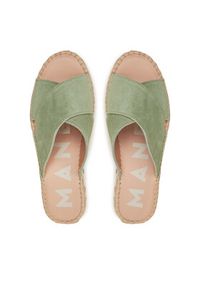 Manebi Espadryle Hamptons Double Sole X Bands Sandals R 6.6 DX Zielony. Kolor: zielony. Materiał: zamsz, skóra #4