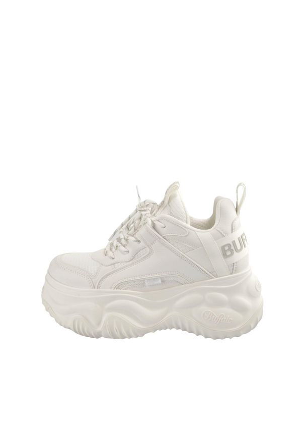 Trenerzy damscy Buffalo Blader Matcha - Vegan Nappa/Nubuck/Mesh. Kolor: biały. Materiał: mesh, nubuk