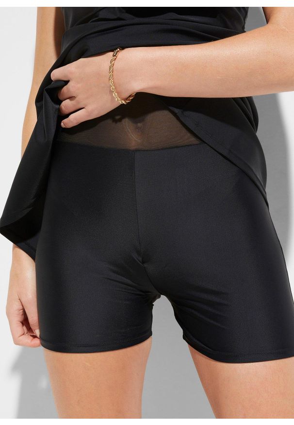 bonprix - Sukienka kąpielowa na szerokich ramiączkach. Kolor: czarny. Długość rękawa: na ramiączkach. Styl: elegancki