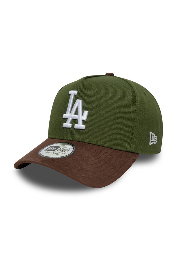 Czapka typu snapback New Era Dodgers Suede E-Frame. Kolor: zielony. Styl: sportowy