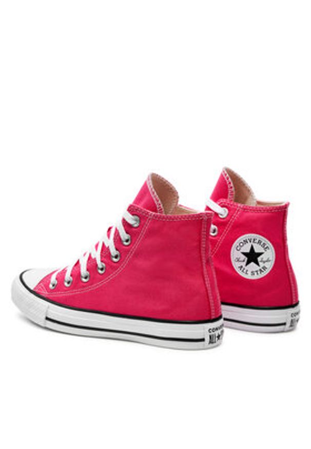 Converse Trampki Chuck Taylor All Star Hi A08136C Różowy. Kolor: różowy. Materiał: materiał