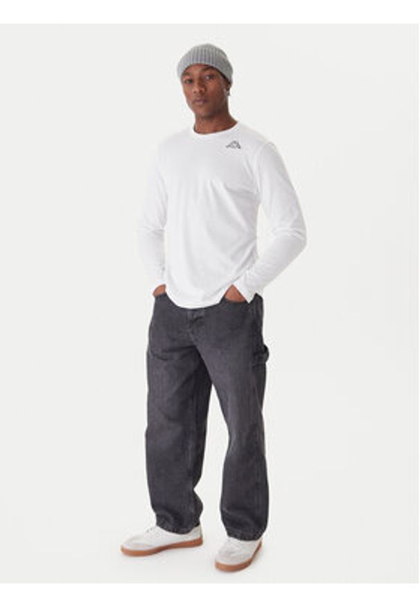 Kappa Komplet longsleeve Logo Saro 37216LW Biały Regular Fit. Kolor: biały. Materiał: bawełna. Długość rękawa: długi rękaw