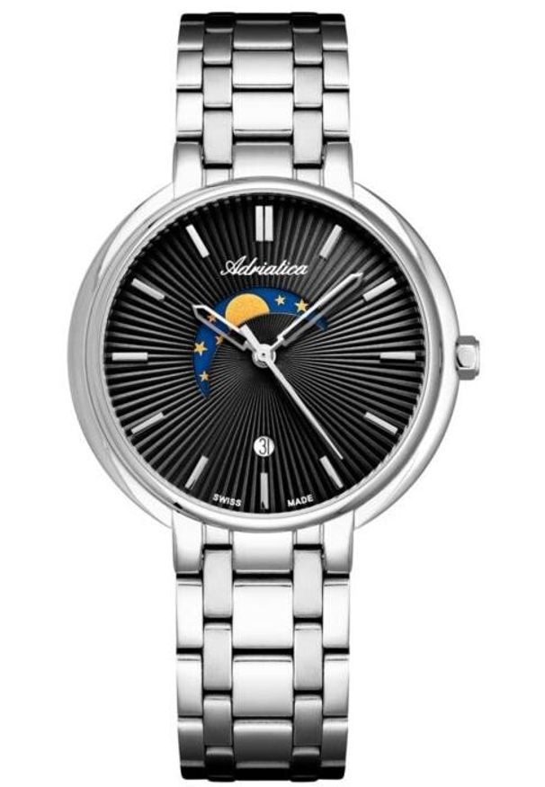 Zegarek damski Adriatica A3835.5114Q srebrny. Kolor: srebrny