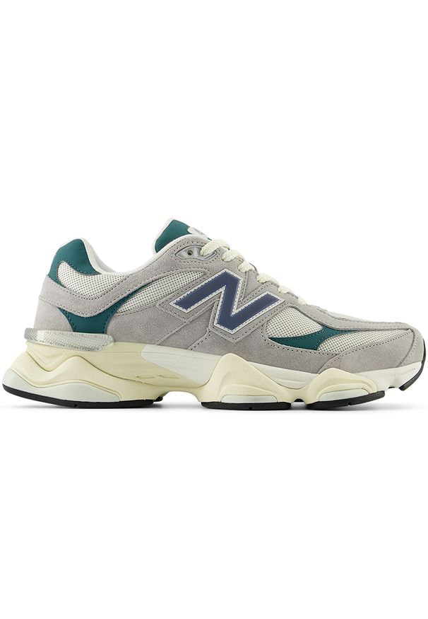 Buty unisex New Balance U9060HMS – szare. Kolor: szary. Materiał: guma, materiał, skóra, syntetyk. Szerokość cholewki: normalna. Sport: turystyka piesza