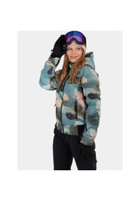 FUNDANGO - Kurtka Narciarska Damska Fundango Zina. Kolor: wielokolorowy, czarny, różowy, zielony. Sezon: zima. Sport: narciarstwo #1