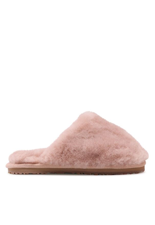 Mou Kapcie Closed Toe Sheepskin Slipper FW161000L Różowy. Kolor: różowy. Materiał: skóra