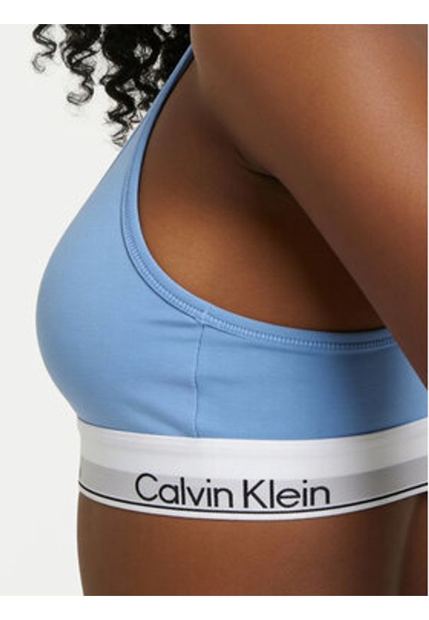 Calvin Klein Underwear Biustonosz top LV00QF8493 Błękitny. Kolor: niebieski. Materiał: bawełna