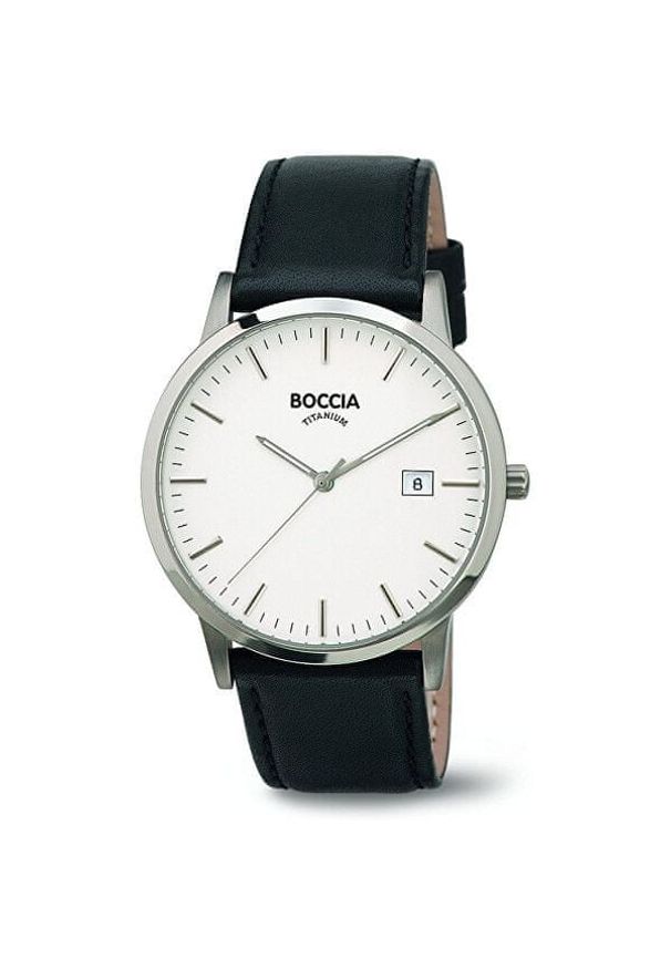 Boccia Titanium Superslim 3588-01. Materiał: skóra. Styl: elegancki, klasyczny