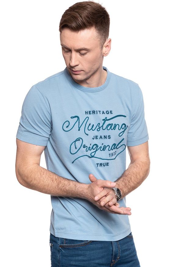 Mustang - MĘSKI T-SHIRT MUSTANG ALEX C EMBRO AW 1008954 5124