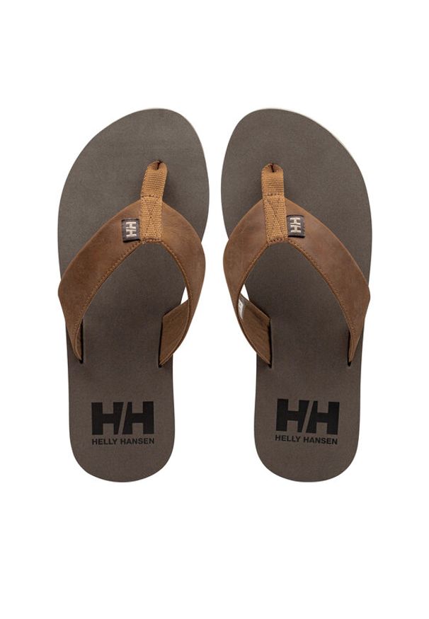 Helly Hansen Japonki Seasand 2 Leather Sandals 11955 Brązowy. Kolor: brązowy. Materiał: skóra