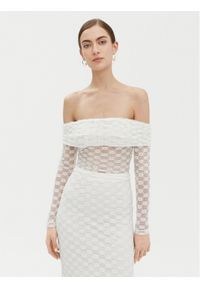 BARDOT - Bardot Bluzka 59742TB Biały Regular Fit. Kolor: biały. Materiał: bawełna #1